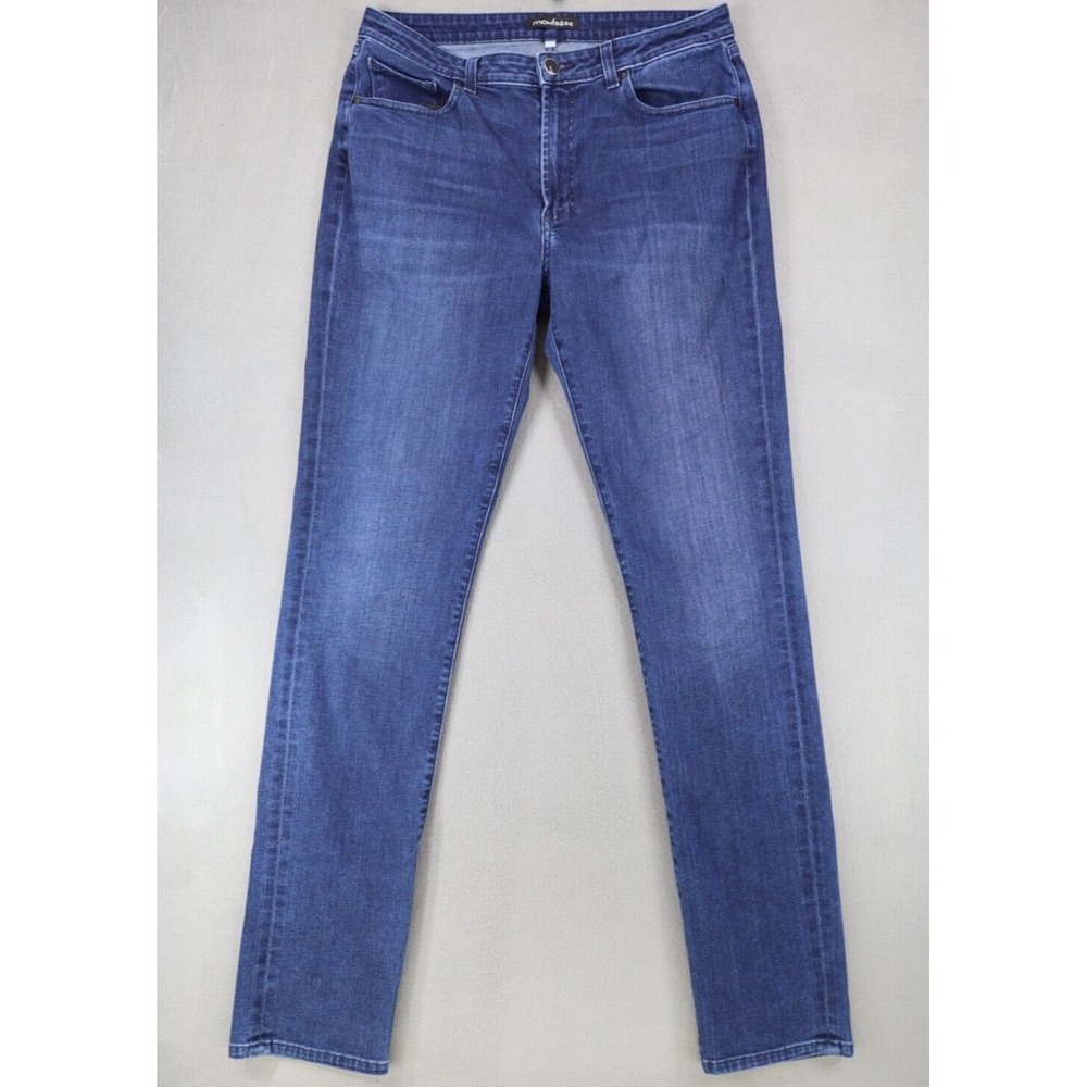 Monfrere Mens Deniro Brighton Wash Jeans Size 34x34 USA Blue Stretch Japan Denim